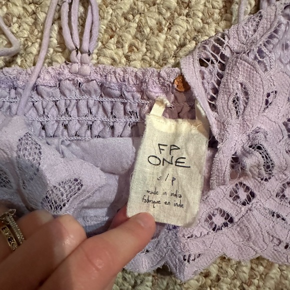 Free People Adella Lavender Lace Bralette - Picture 3 of 3